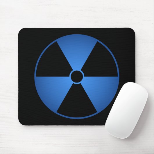 Blaues Strahlungs-Symbol Mousepad (Mit Mouse)