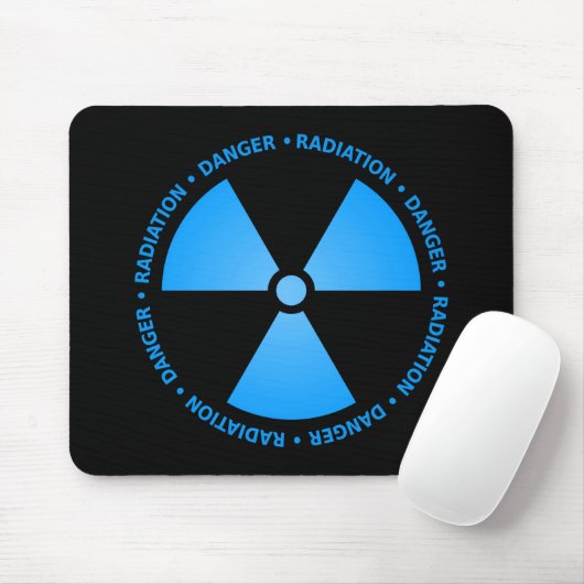 Blaues Strahlungs-Symbol Mousepad (Mit Mouse)