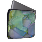 Blaues Strandglas, Alaska Laptopschutzhülle (Vorne Rechts)