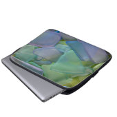 Blaues Strandglas, Alaska Laptopschutzhülle (Vorne Knopf)