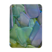 Blaues Strandglas, Alaska Magnet (Vertikal)