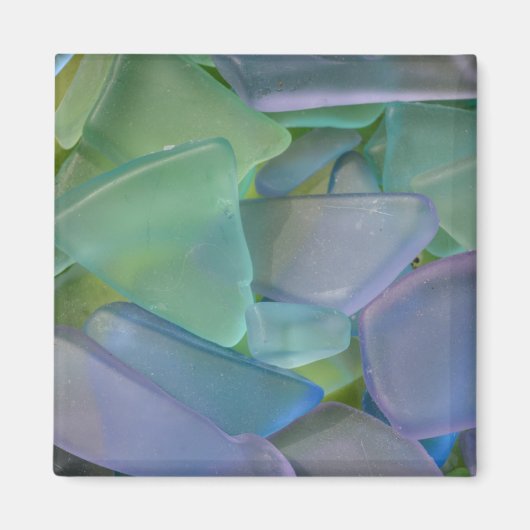 Blaues Strandglas, Alaska Magnet (Vorne)