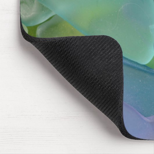 Blaues Strandglas, Alaska Mousepad (Ecke)