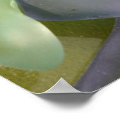 Blaues Strandglas, Alaska Poster (Ecke)