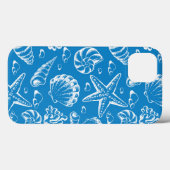 Blaues Strandmuster Case-Mate iPhone Hülle (Rückseite (Horizontal))