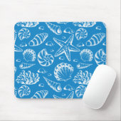 Blaues Strandmuster Mousepad (Mit Mouse)