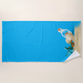 Blaues Strandtuch (Vorderseite)