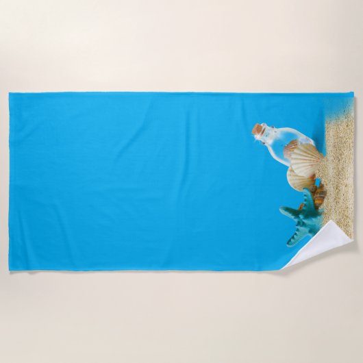 Blaues Strandtuch (Vorderseite)