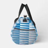 Blaues Streifen-Muster Duffle Bag (Rechts)