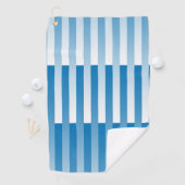 Blaues Streifen-Muster Golfhandtuch (Insitu)