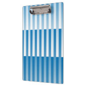Blaues Streifen-Muster Klemmbrett (Links)