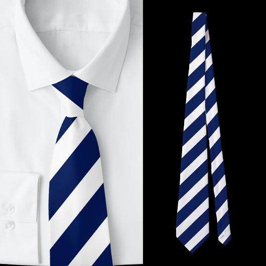 Blaues Streifen-Muster Krawatte