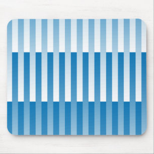 Blaues Streifen-Muster Mousepad