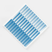 Blaues Streifen-Muster Serviette (Ecke)