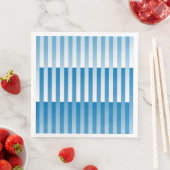 Blaues Streifen-Muster Serviette (Beispiel)