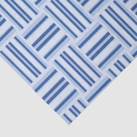 Blaues Streifen-Papierpapier Seidenpapier (Ausschnitt)