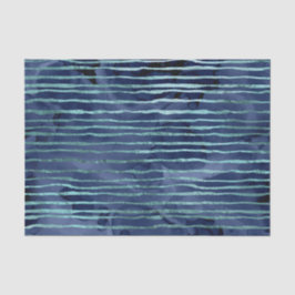 Blaues Streifenmuster Seidenpapier