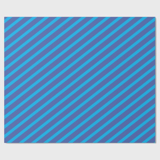 Blaues Streifenpapier Geschenkpapier (Flach)