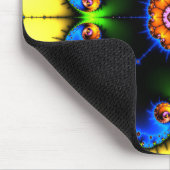 Blaues Strudel-Fraktal Mousepad (Ecke)