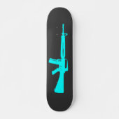 Blaues Sturmgewehr-Skateboard Skateboard (Vorne)