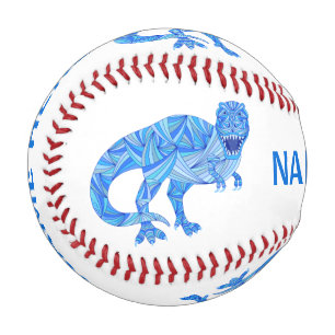 Blaues T-Rex farbiges Dinosaurier Prähistorisches Baseball