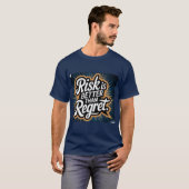 Blaues T-Shirt mit halbem Ärmel  (Vorne ganz)