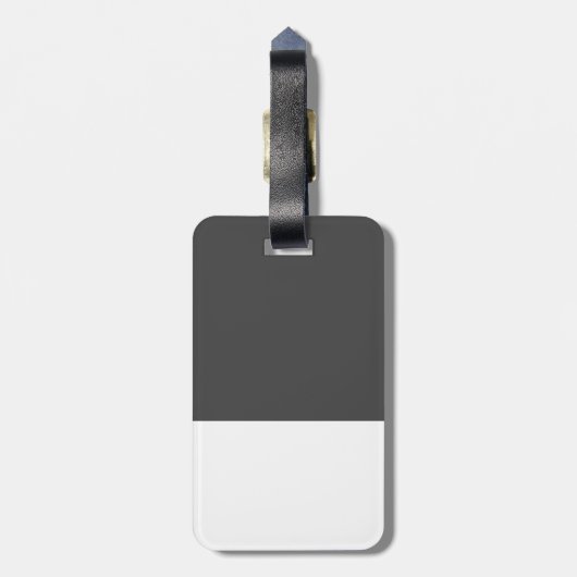 Blaues Tabby-Kätzchen Gepäckanhänger (Rückseite vertikal)