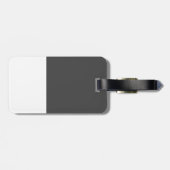 Blaues Tabby-Kätzchen Gepäckanhänger (Rückseite horizontal)