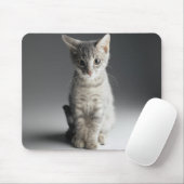 Blaues Tabby-Kätzchen Mousepad (Mit Mouse)