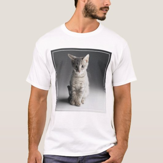 Blaues Tabby-Kätzchen T-Shirt (Vorderseite)