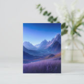 Blaues Tal der Wonders Postkarte (Stehend Vorderseite)