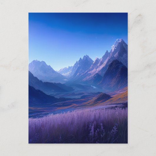 Blaues Tal der Wonders Postkarte (Vorderseite)