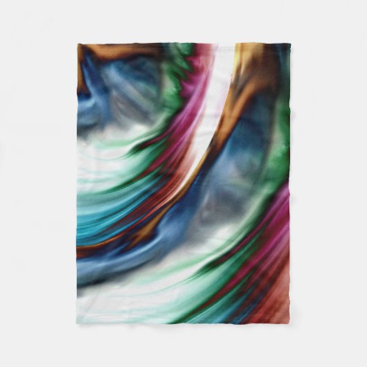 Blaues Tal Whirlwind Regenbogen Fleecedecke (Vorderseite)