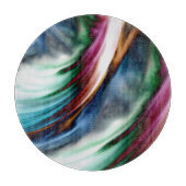 Blaues Tal Whirlwind Regenbogen Schneidebrett (Vorderseite)