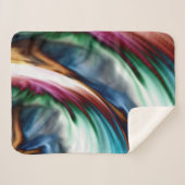 Blaues Tal Whirlwind Regenbogen Sherpadecke (Vorderseite (Horizontal))