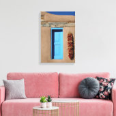 Blaues Taos-Fenster Leinwanddruck (Insitu (Wohnzimmer))