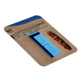 Blaues Taos-Fenster Magnet (Rechte Seite)