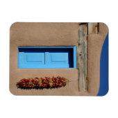 Blaues Taos-Fenster Magnet (Horizontal)