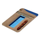 Blaues Taos-Fenster Magnet (Linke Seite)