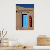 Blaues Taos-Fenster Poster (Küche)