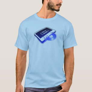 Blaues Tape'n'Record T-Shirt