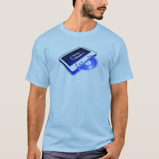 Blaues Tape'n'Record T-Shirt