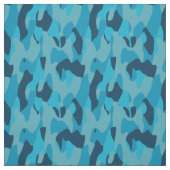 Blaues Tarnmuster abstrakt Stoff (Muster)