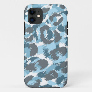 Blaues Tarnmuster iPhone 11 Hülle