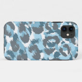 Blaues Tarnmuster Case-Mate iPhone Hülle (Rückseite (Horizontal))