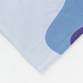 Blaues Tarnmuster Fleecedecke (Ecke)
