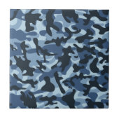 Blaues Tarnmuster Fliese (Vorderseite)