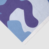 Blaues Tarnmuster Seidenpapier (Ausschnitt)