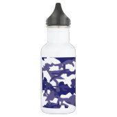 Blaues Tarnmuster Trinkflasche (Links)