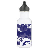 Blaues Tarnmuster Trinkflasche (Rechts)